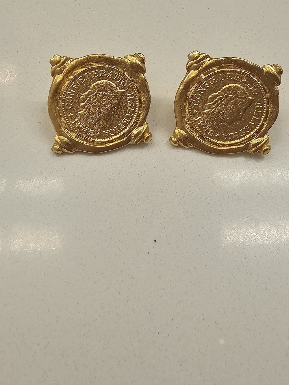 Susan Shaw Gold Coin Charm Necklace and Bracelet Set - Picture 2 of 5